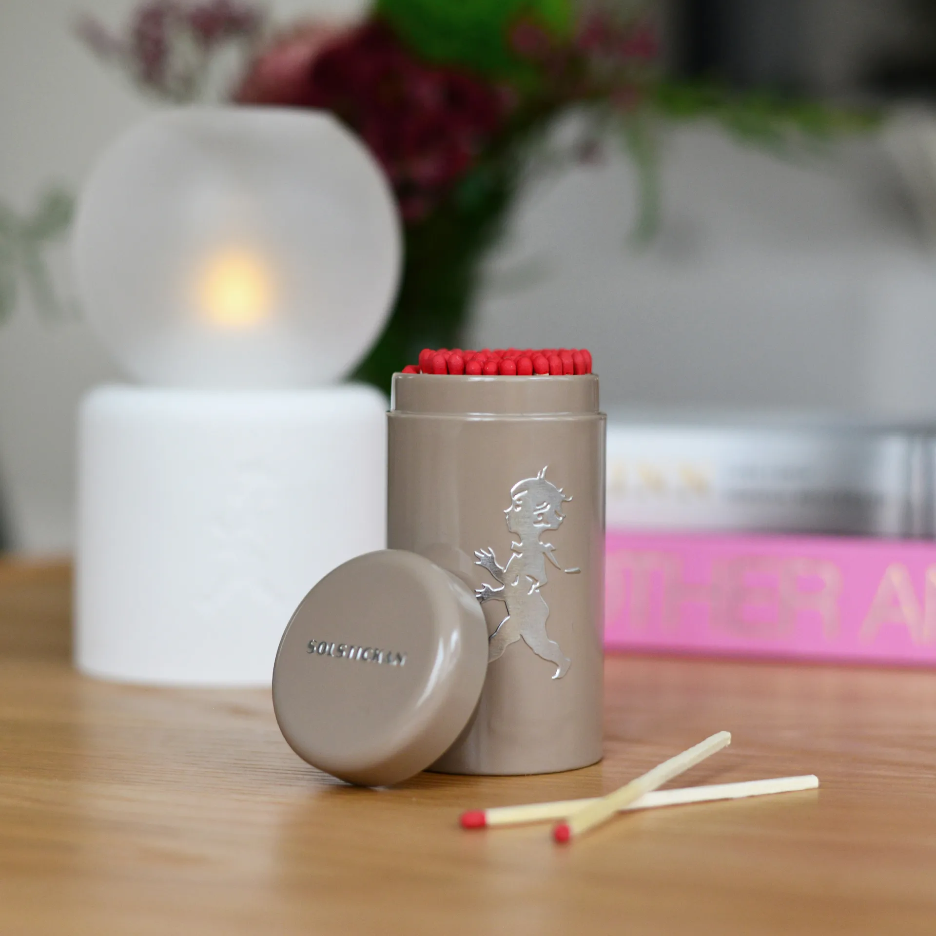 Σωληνάριο σπίρτων Solstickan 100 πακέτα, Sand Solstickan Design