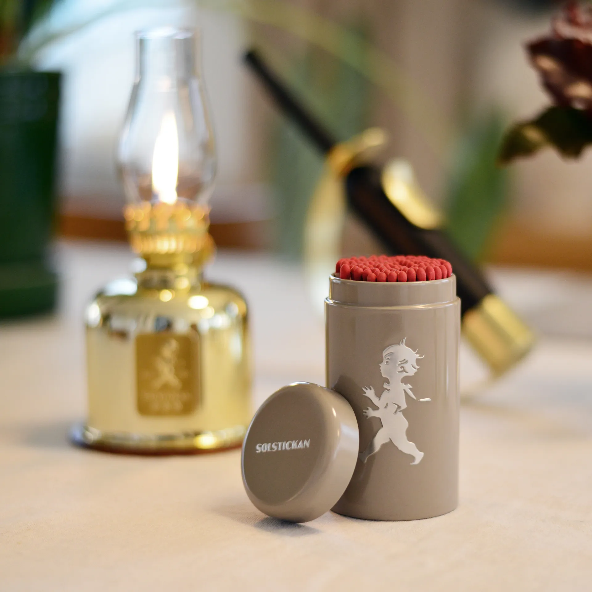 Σωληνάριο σπίρτων Solstickan 100 πακέτα, Sand Solstickan Design