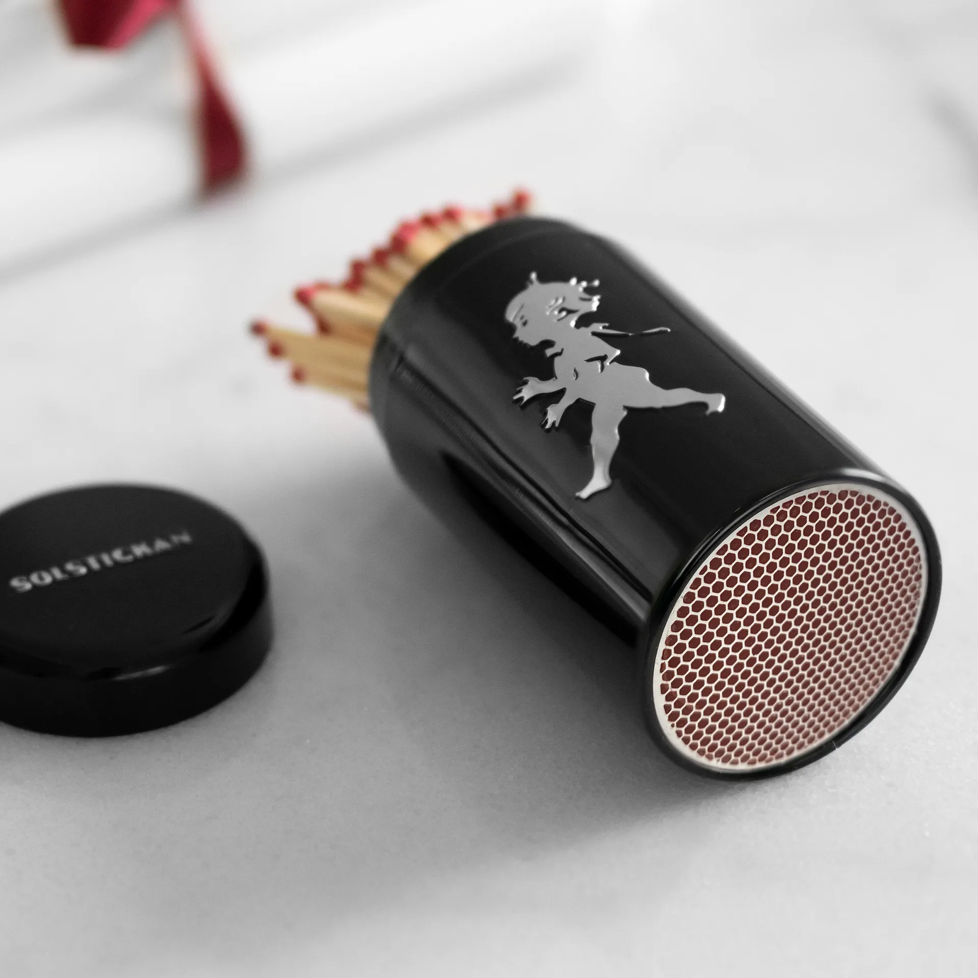 Σωληνάριο σπίρτων Solstickan 100 πακέτα, Μαύρο Solstickan Design