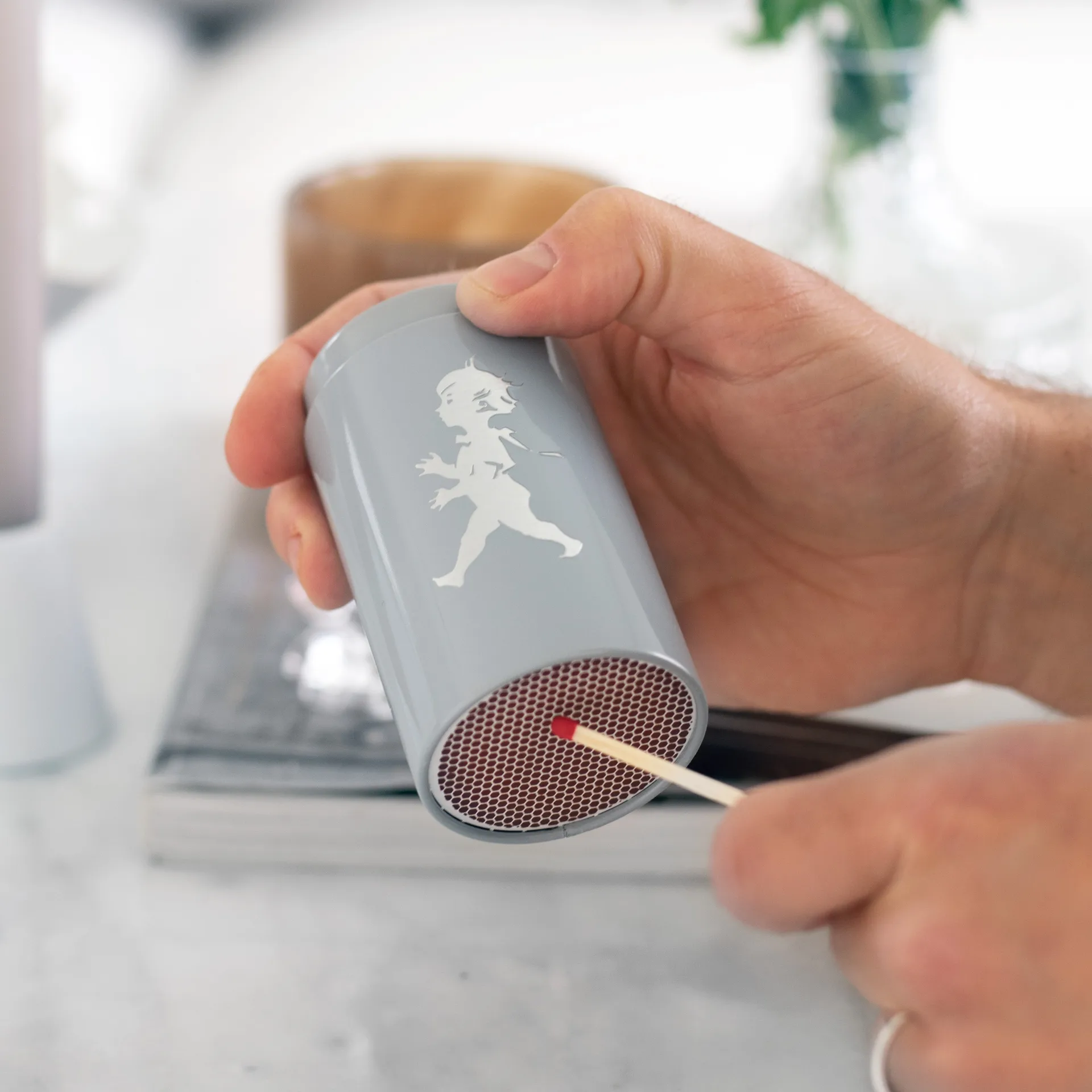 Σωληνάριο σπίρτων Solstickan 100 πακέτα, Γκρι Solstickan Design