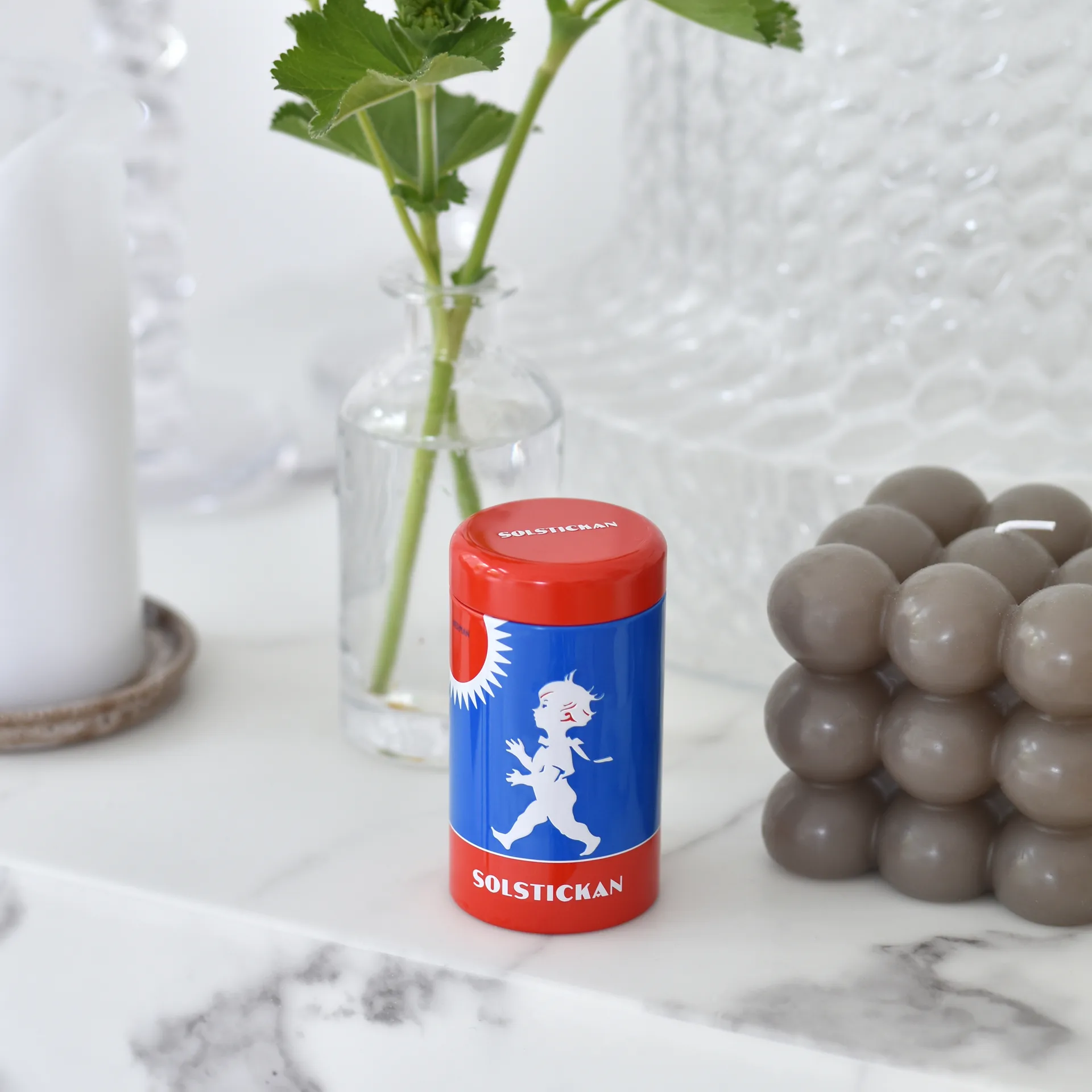 Σωληνάριο σπίρτων Solstickan 100 πακέτα, Πρωτότυπο μοτίβο Solstickan Design