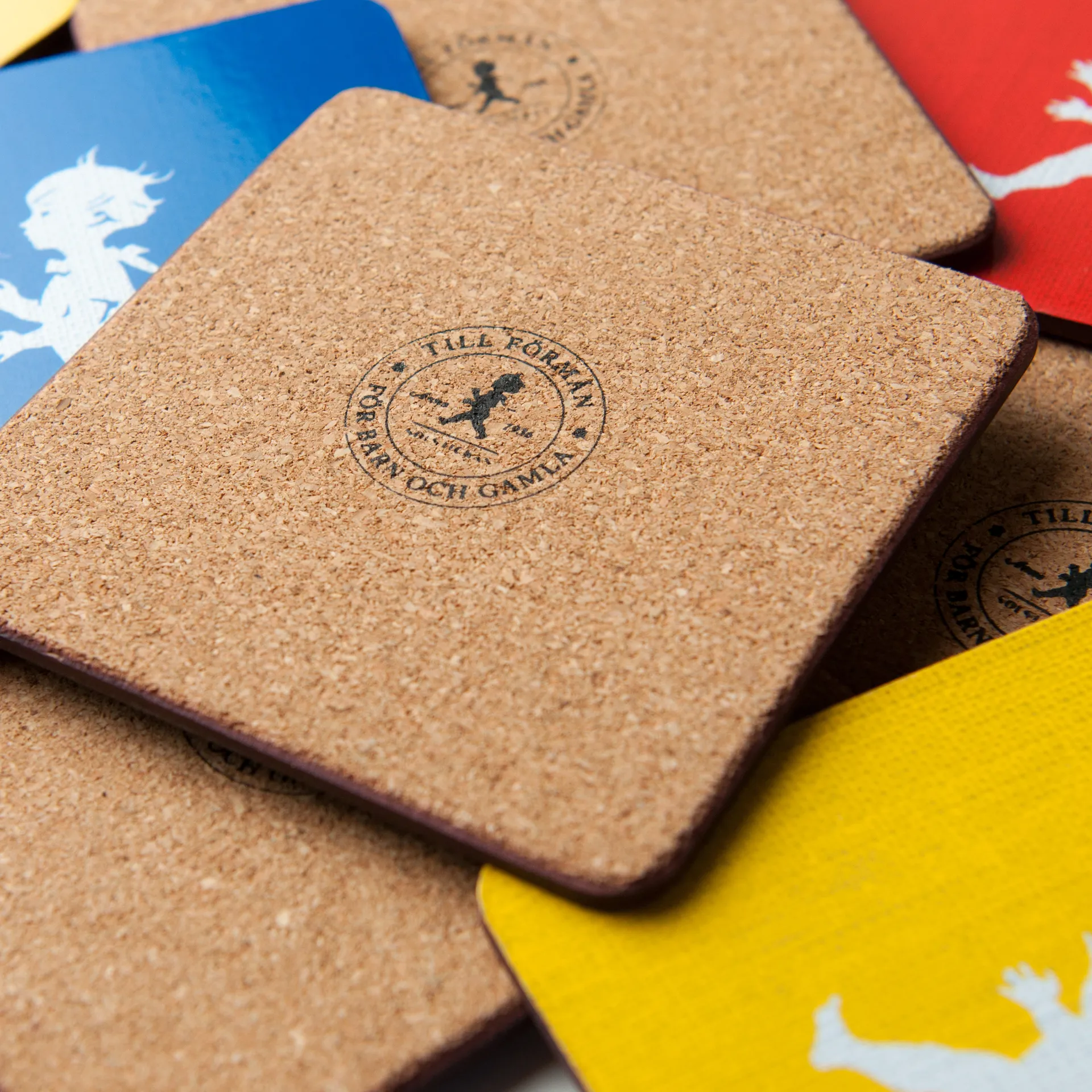 Solstickan γυάλινο σουβέρ 10x10 εκ. 4 τεμάχια, Γκρι Solstickan Design