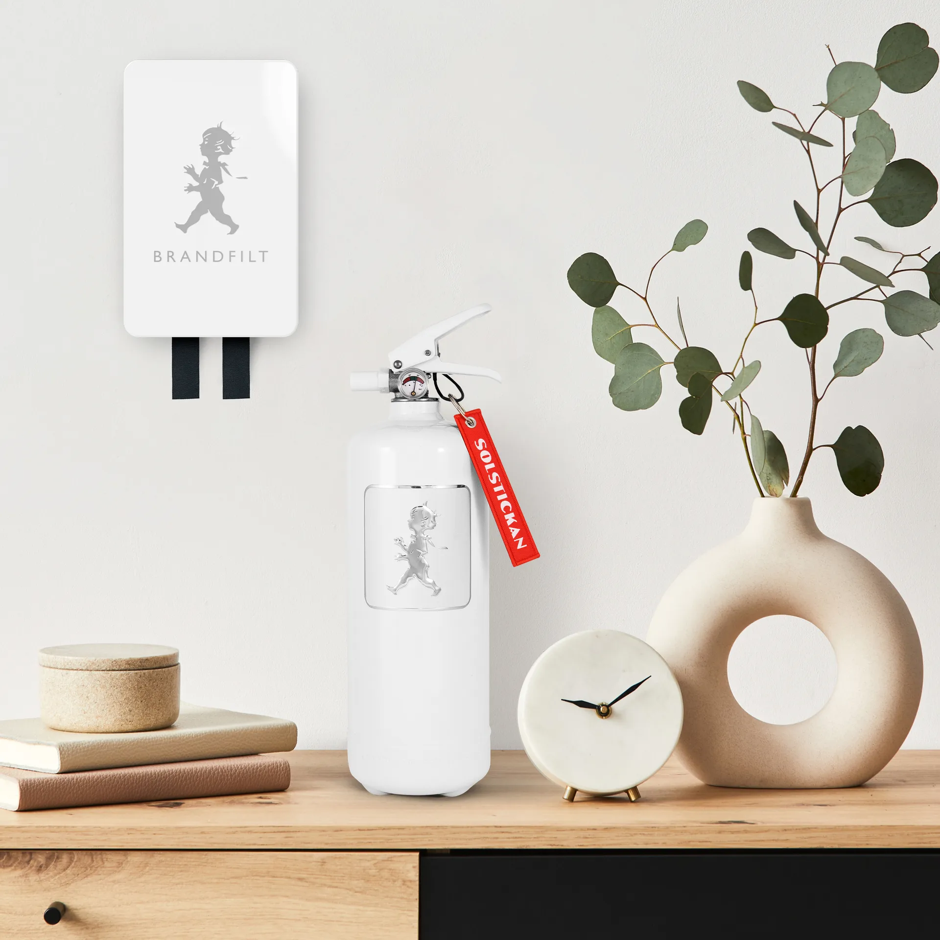 Solstickan κουβέρτα πυρασφάλειας 120x120 εκ. 2023, Λευκό-ασημί Solstickan Design