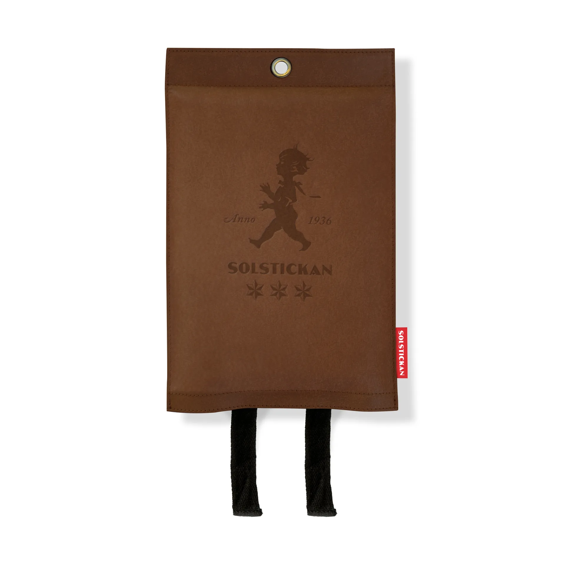 Solstickan κουβέρτα πυρασφάλειας δερμάτινη 120x120 cm, Σκούρο δέρμα Solstickan Design