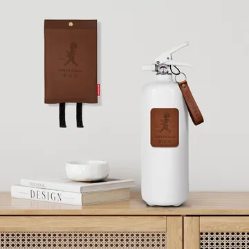 Solstickan κουβέρτα πυρασφάλειας δερμάτινη 120x120 cm - Σκούρο δέρμα - Solstickan Design