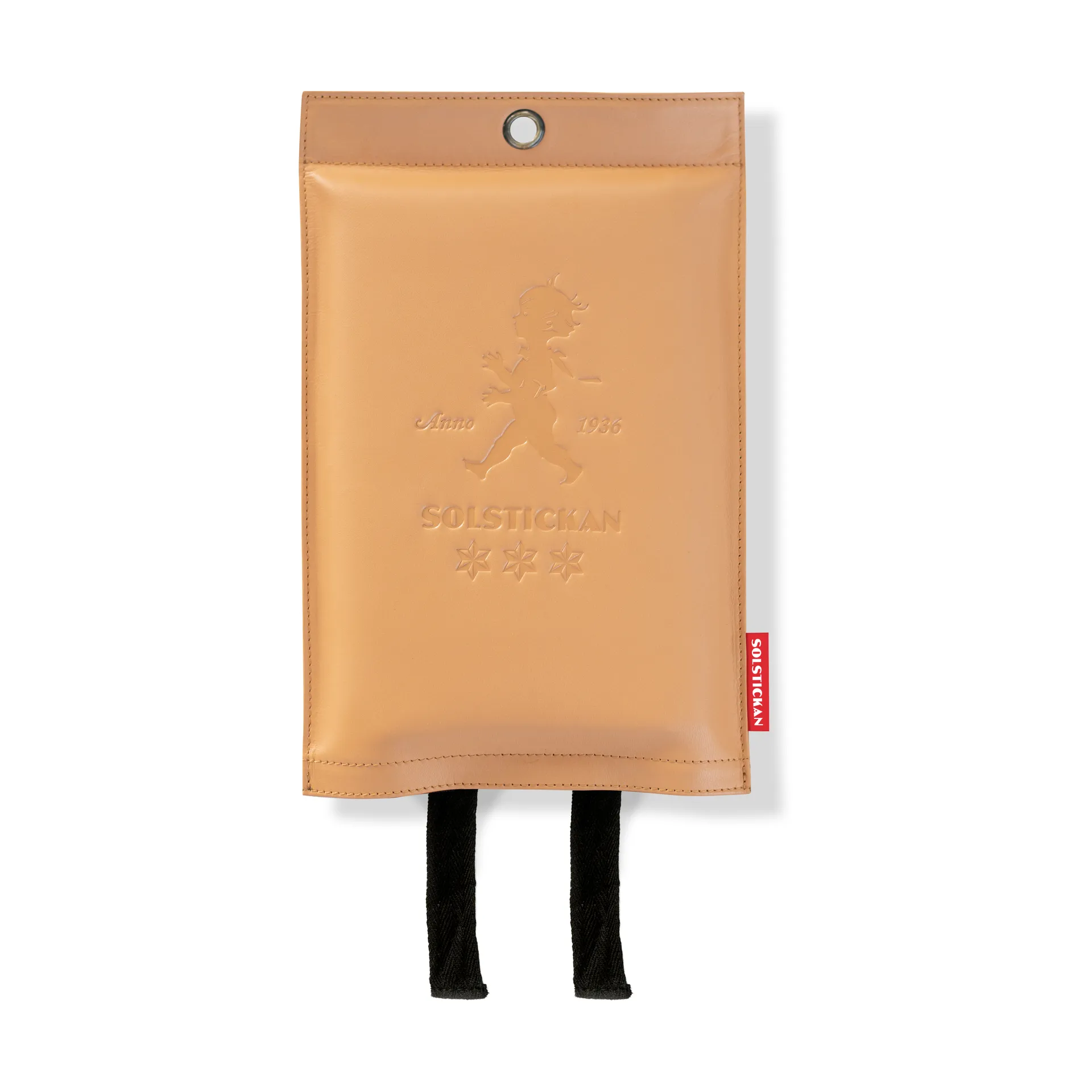 Solstickan κουβέρτα πυρασφάλειας δερμάτινη 120x120 cm, Ανοιχτό δέρμα Solstickan Design