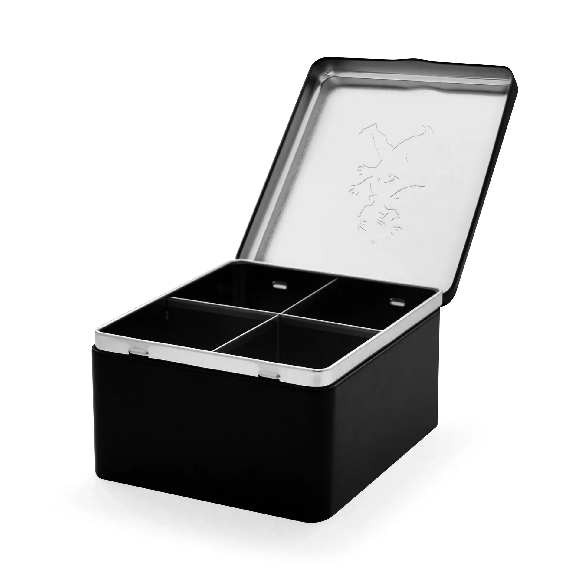 Solstickan κουτί τσαγιού με θήκες 13.6x15.6 εκ., Μαύρο Solstickan Design