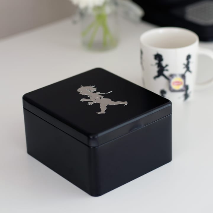 Solstickan κουτί τσαγιού με θήκες 13.6x15.6 εκ. - Μαύρο - Solstickan Design