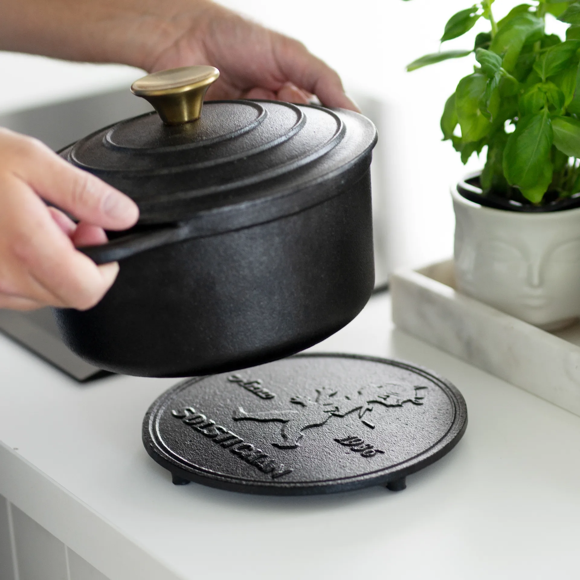 Solstickan βάση 19 εκ, Μαύρο Solstickan Design