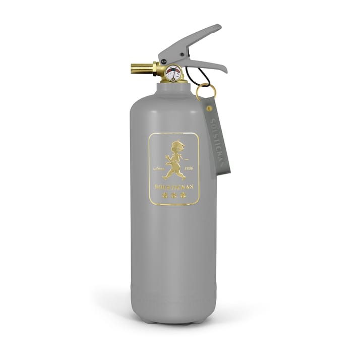 Πυροσβεστήρας Solstickan 2 kg - Design Edition γκρι-χρυσό - Solstickan Design