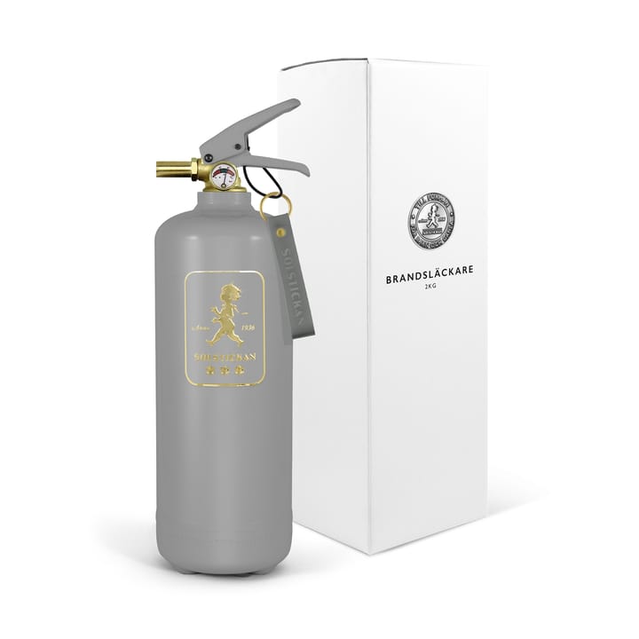 Πυροσβεστήρας Solstickan 2 kg, Design Edition γκρι-χρυσό Solstickan Design