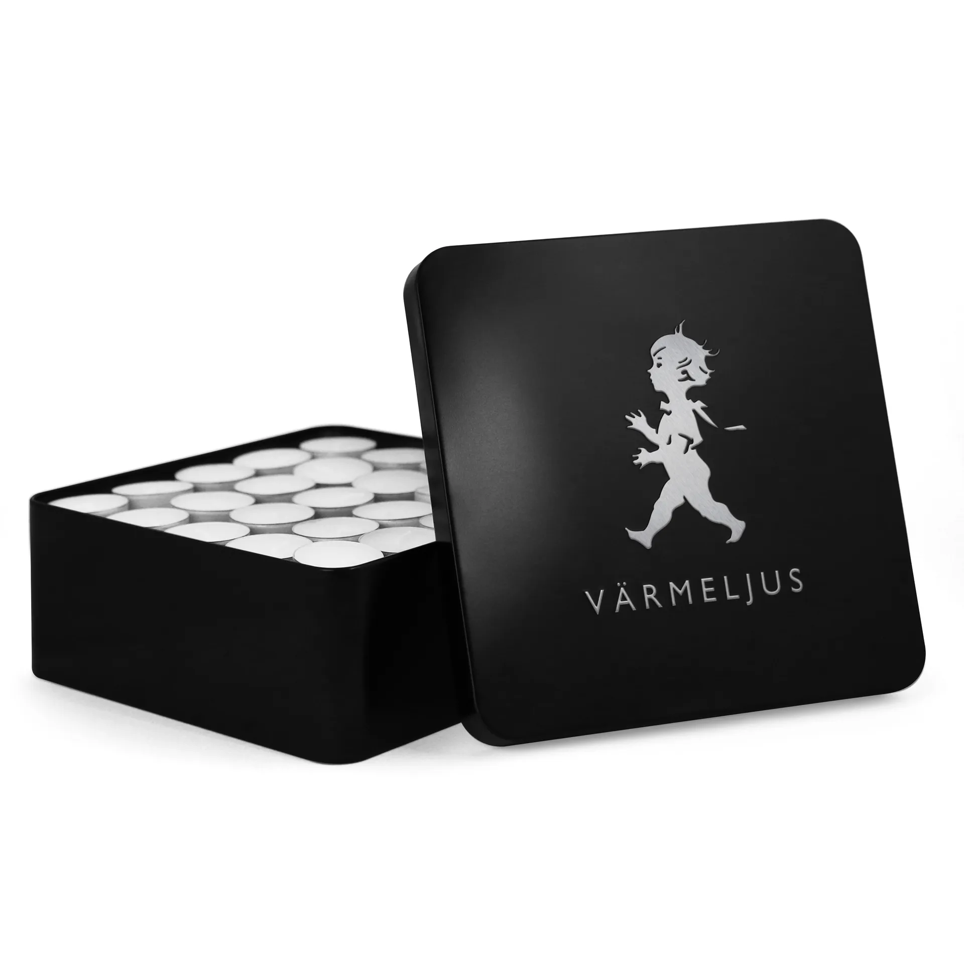 Solstickan κουτί για κεράκια 21x21 εκ., Matt μαύρο Solstickan Design