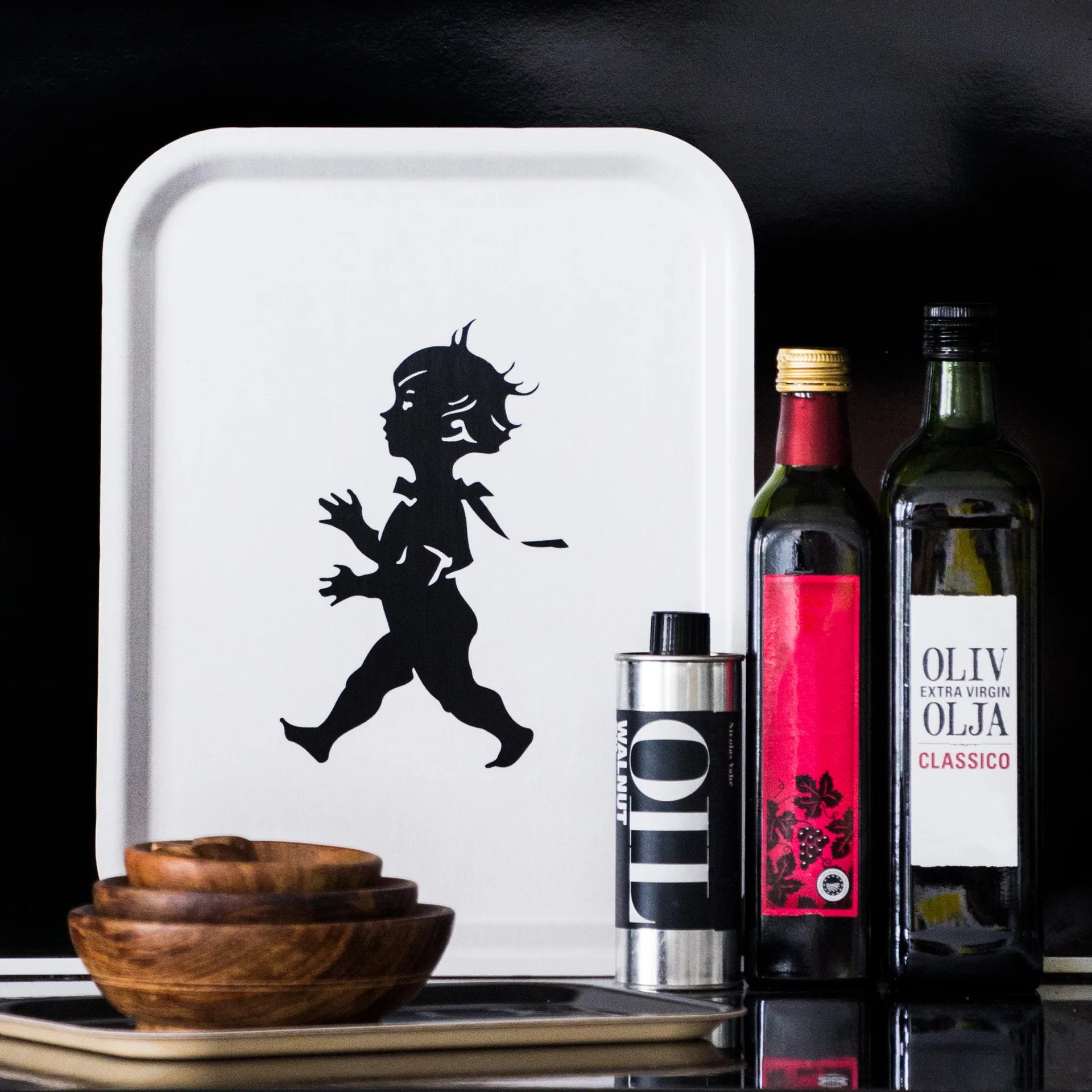 Δίσκος, Solstickan, 28x36 εκ, Λευκό Solstickan Design