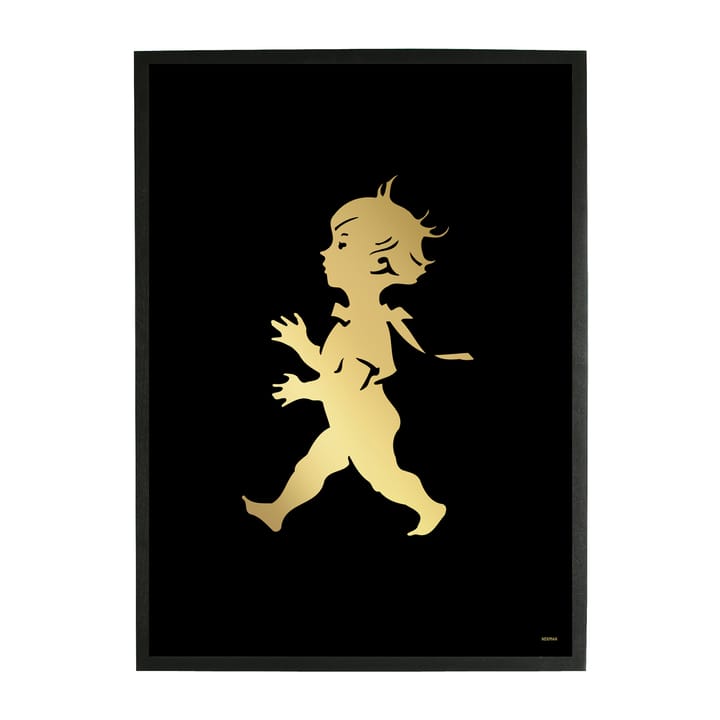 Αφίσα Solstickan 50x70 εκ - Χρυσό-μαύρο - Solstickan Design