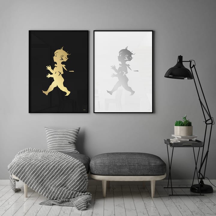 Αφίσα Solstickan 50x70 εκ, Χρυσό-μαύρο Solstickan Design