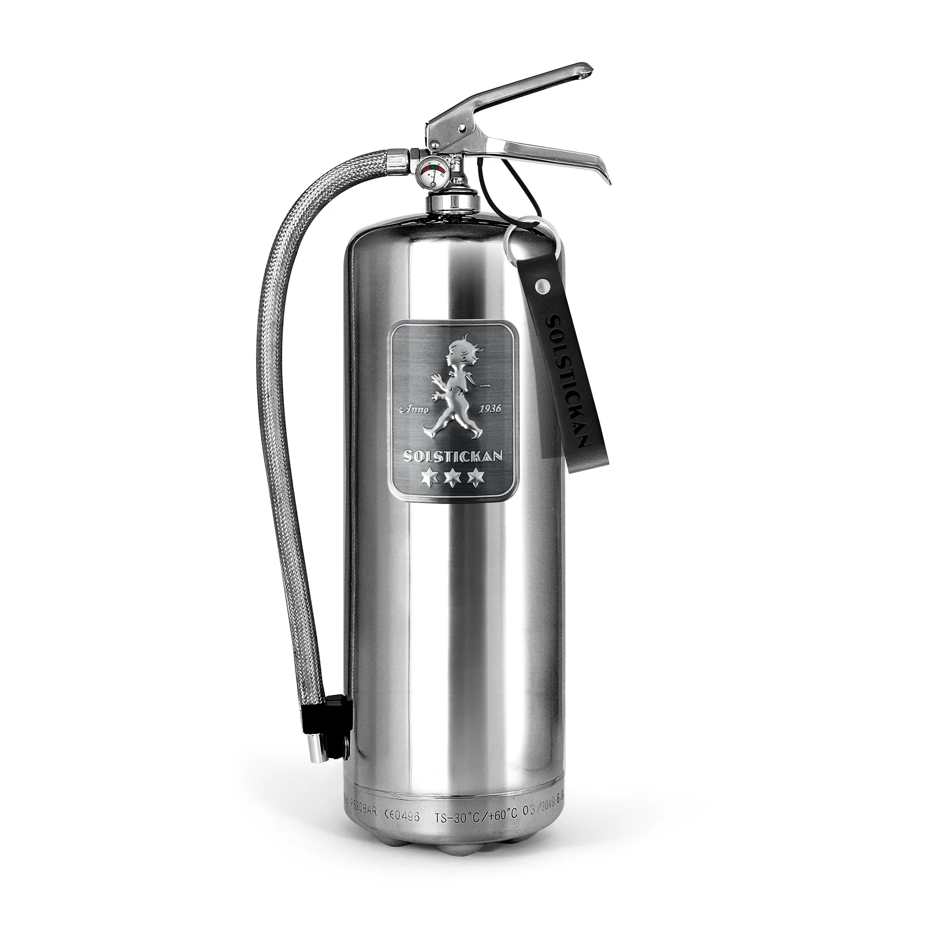 Πυροσβεστήρας Solstickan 6 kg, Design Edition steel Solstickan Design