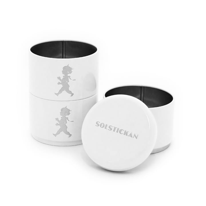 Δοχείο αποθήκευσης Solstickan τριών κομματιών 8,5 εκ - Λευκό - Solstickan Design