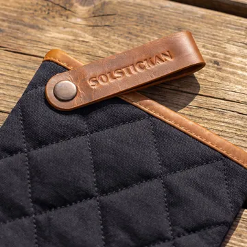 Solstickan γάντι φούρνου καμβάς - Μάυρο - Solstickan Design