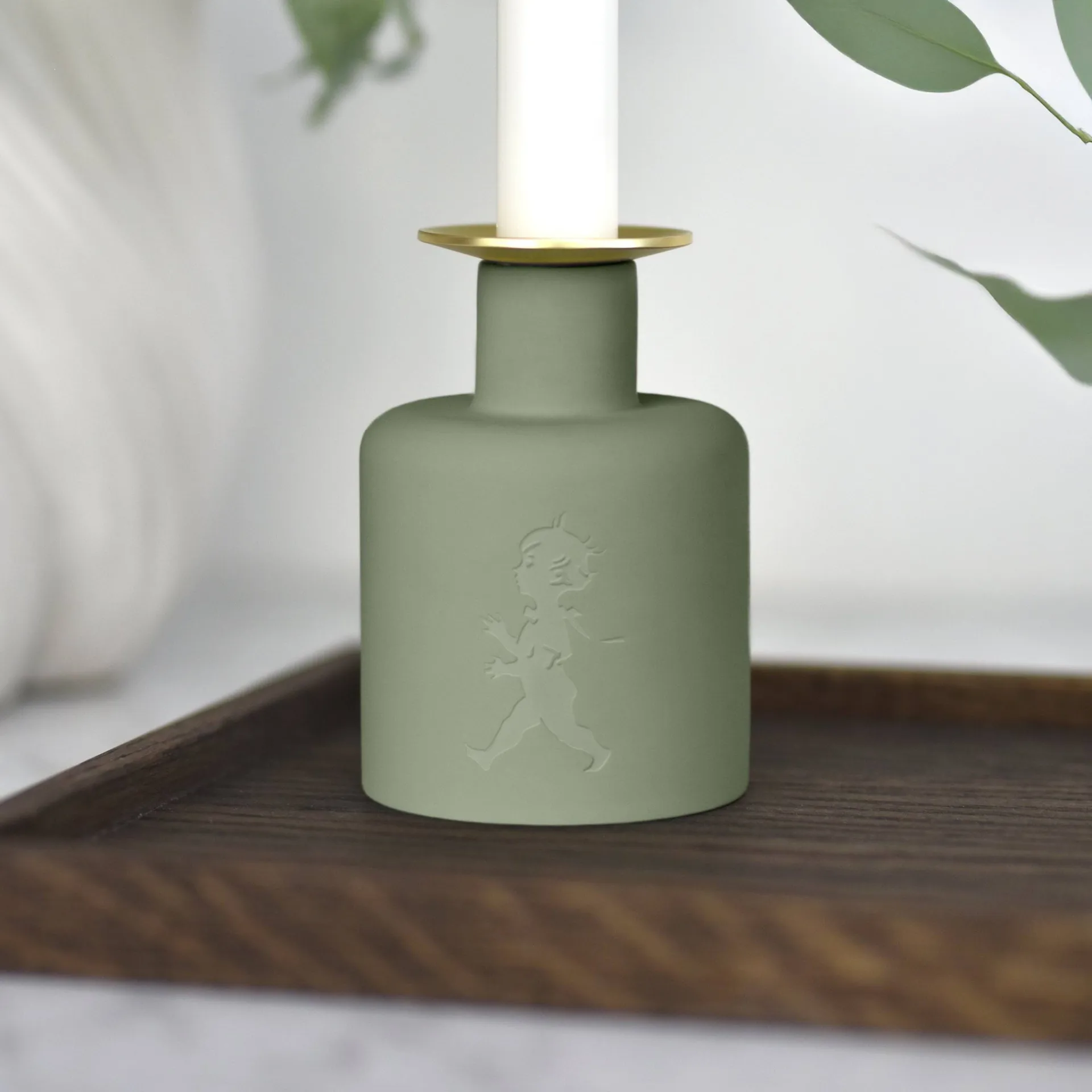 Solstickan κεραμικό κηροπήγιο, Πράσινο Solstickan Design