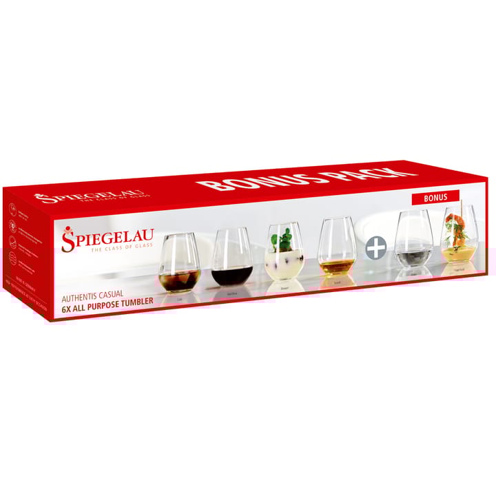Authentis Casual ποτήρι 46cl. Συσκευασία 6 τεμαχίων, διαφανές Spiegelau