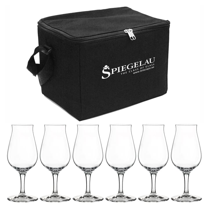 Whisky sniffer τσάντα ποτηριών  με 6 ποτήρια - διαφανές - Spiegelau