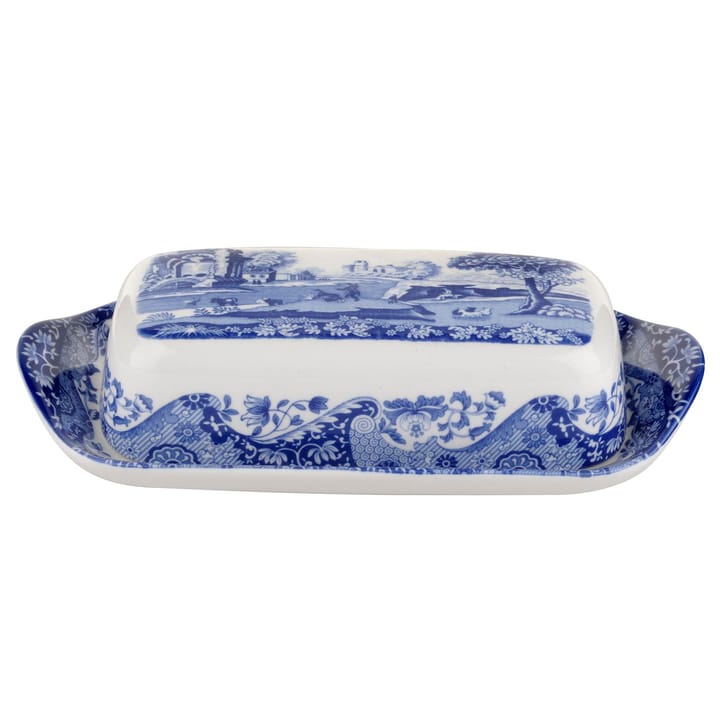 Blue Italian πιάτο βουτύρου - 20 x 10 cm / 8 x 4 ίντσες - Spode