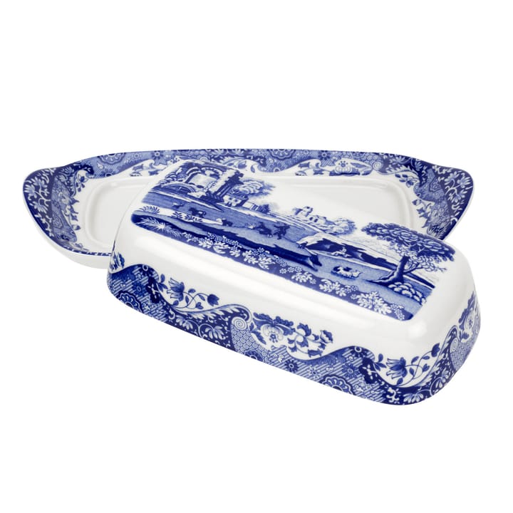 Blue Italian πιάτο βουτύρου - 20 x 10 cm / 8 x 4 ίντσες - Spode