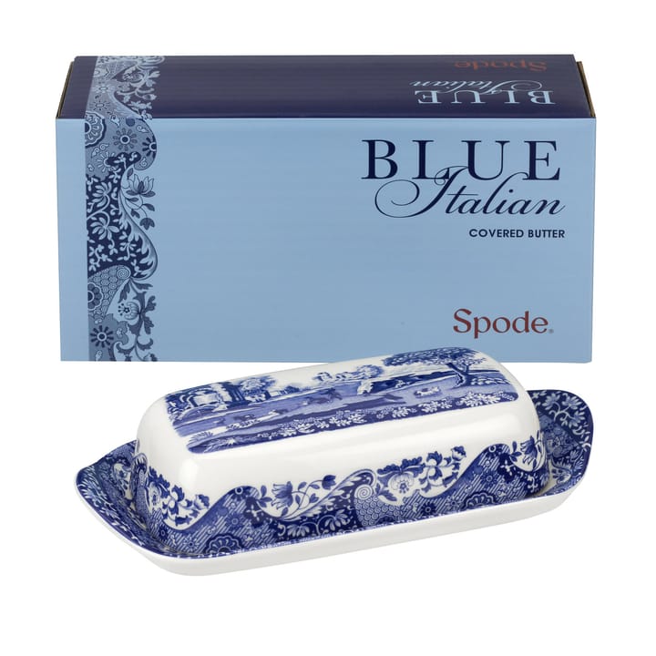 Blue Italian πιάτο βουτύρου - 20 x 10 cm / 8 x 4 ίντσες - Spode