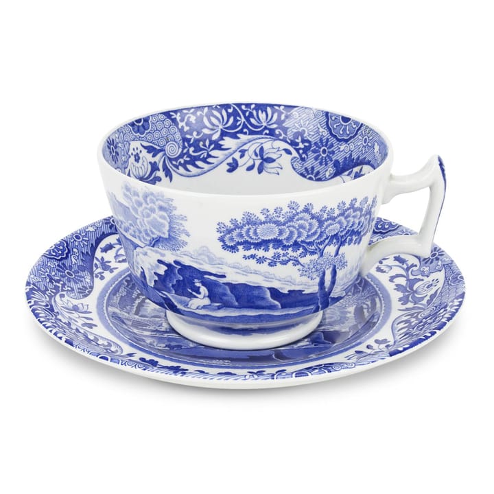 Blue Italian φλιτζάνι και πιατάκι πρωινού - 28 cl / 10 oz - Spode