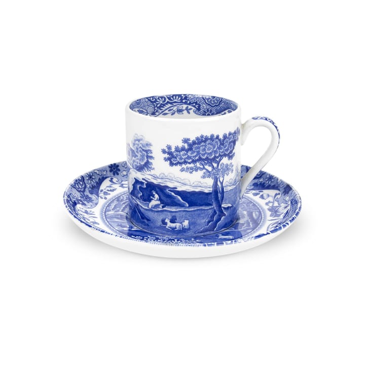 Blue Italian φλιτζάνι καφέ και πιατάκι - 9 cl / 3 oz - Spode