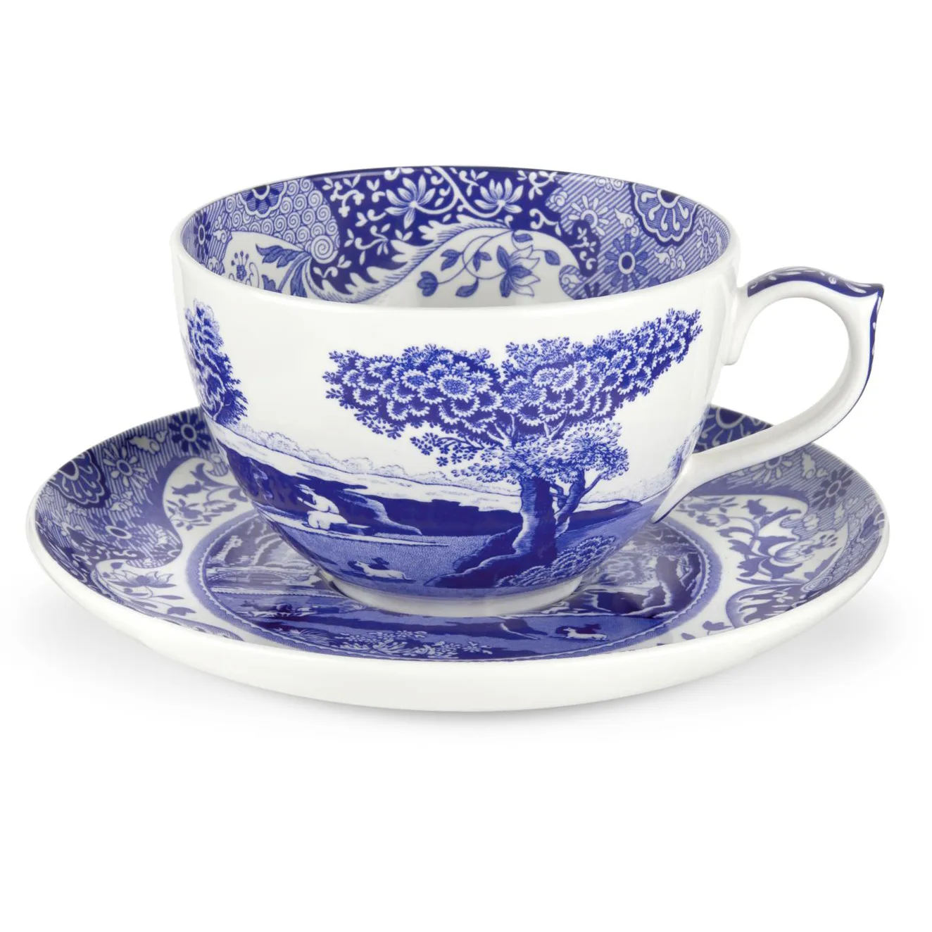 Blue Italian Jumbo φλιτζάνι και πιατάκι, 56 cl / 20 oz Spode