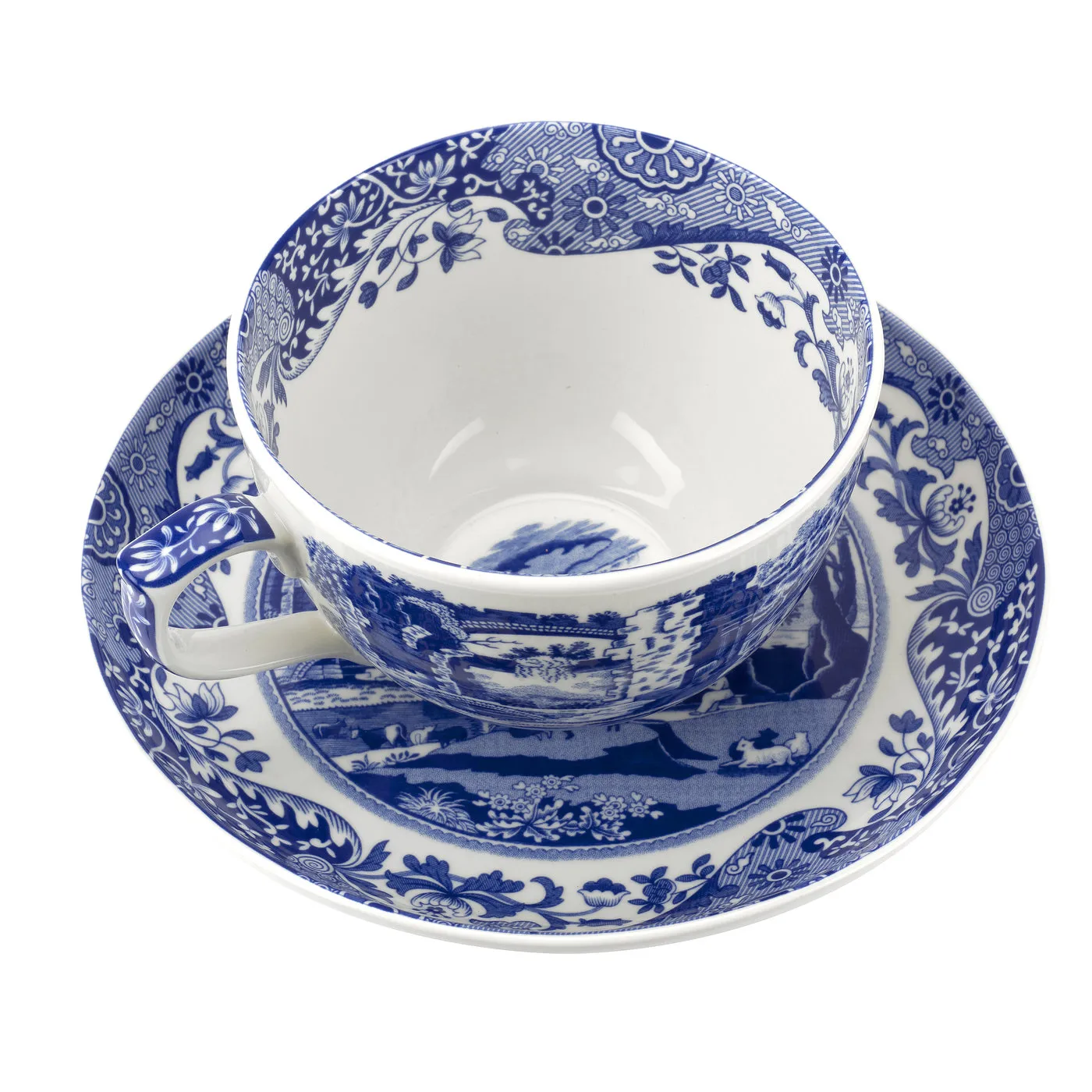 Blue Italian Jumbo φλιτζάνι και πιατάκι, 56 cl / 20 oz Spode