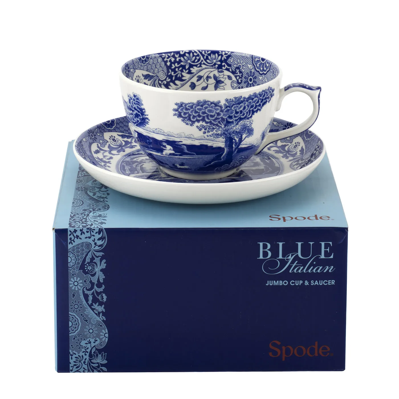 Blue Italian Jumbo φλιτζάνι και πιατάκι, 56 cl / 20 oz Spode