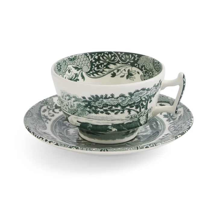 Heritage Green Italian φλιτζάνι με πιατάκι - Πράσινο, 0,2 L - Spode