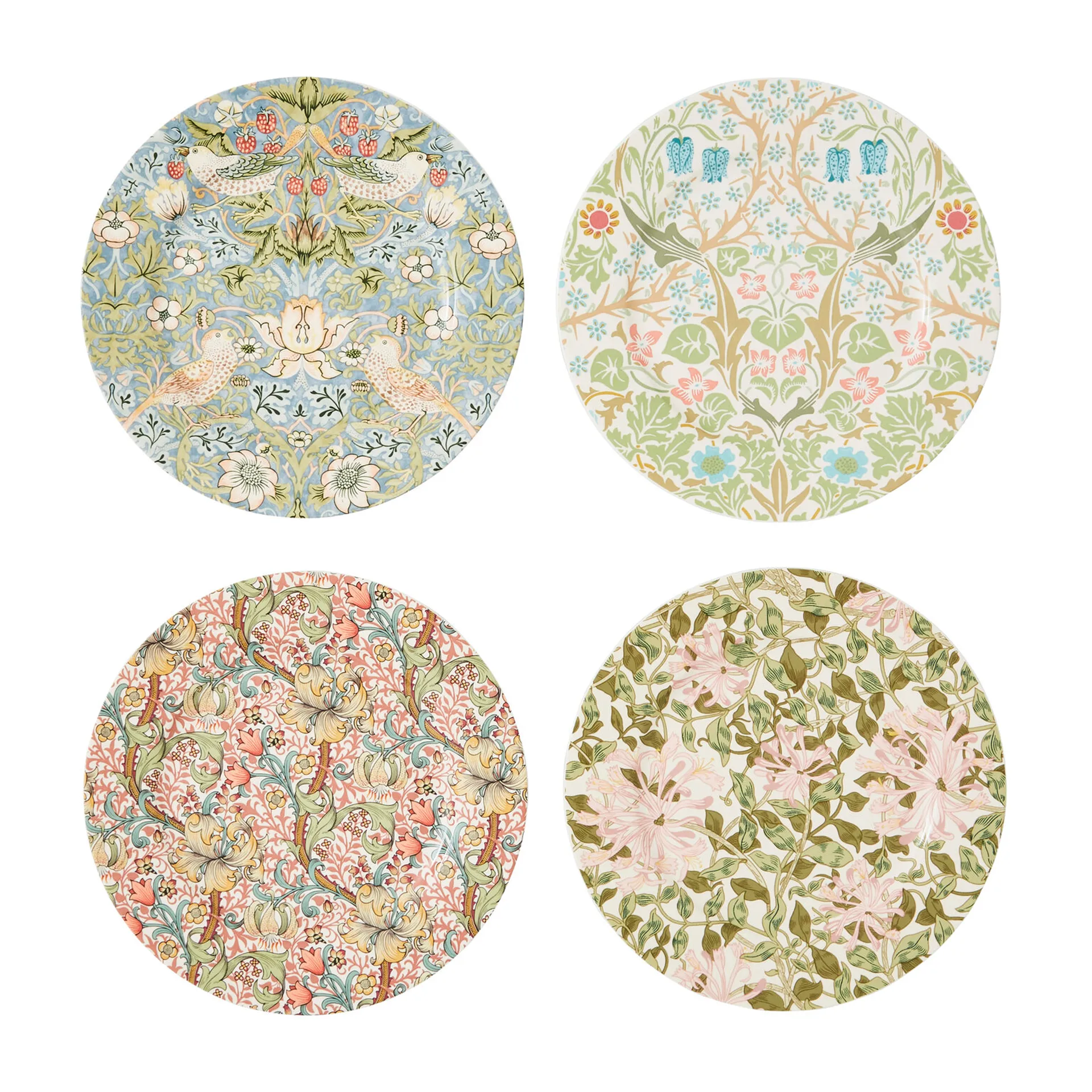 Morris & Co. πιάτο Ø 20 cm 4 τεμάχια, Πολύχρωμο Spode