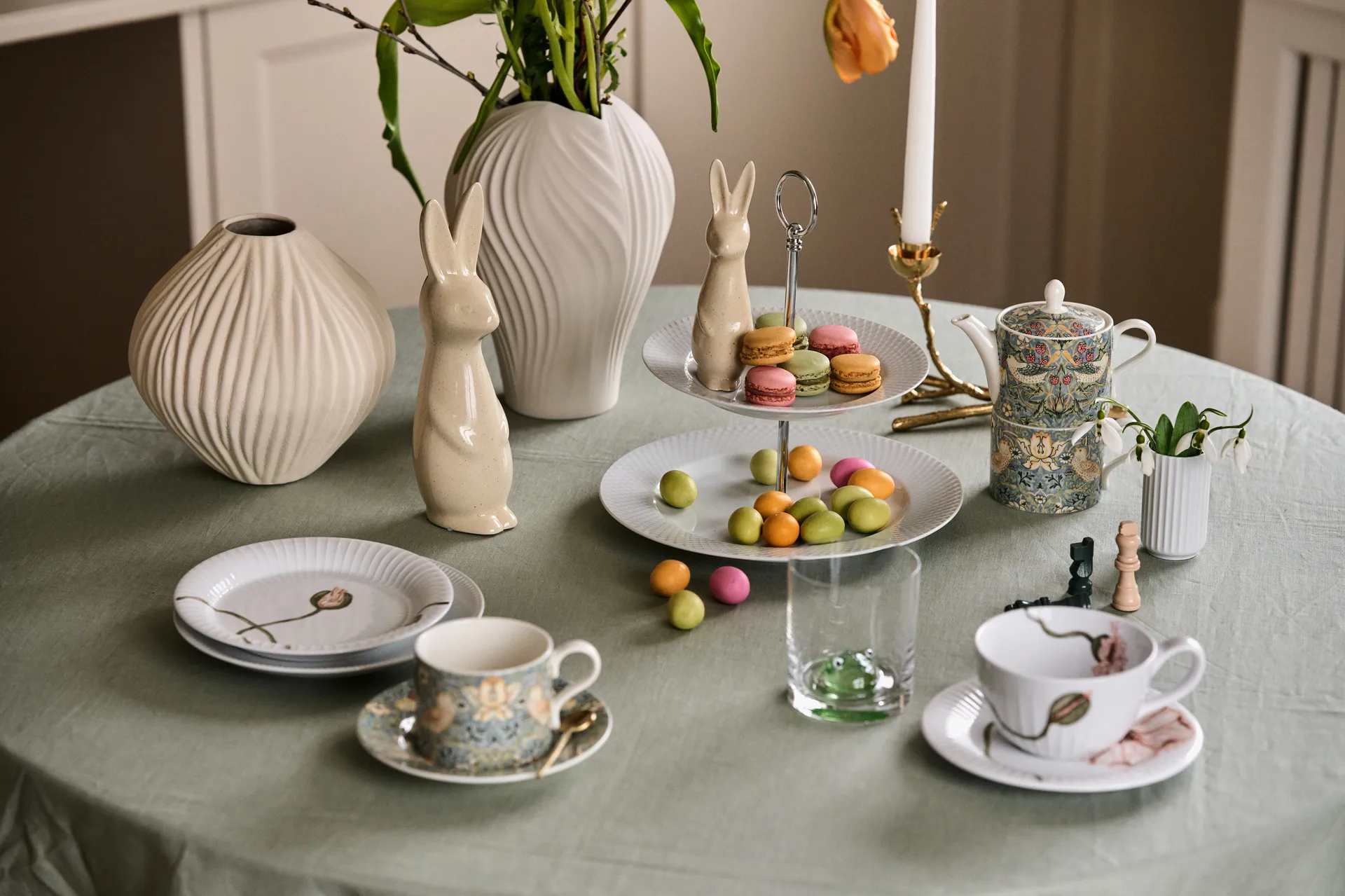 Strawberry Thief φλιτζάνι τσαγιού με πιατάκι 28 cl, Πολύχρωμο Spode