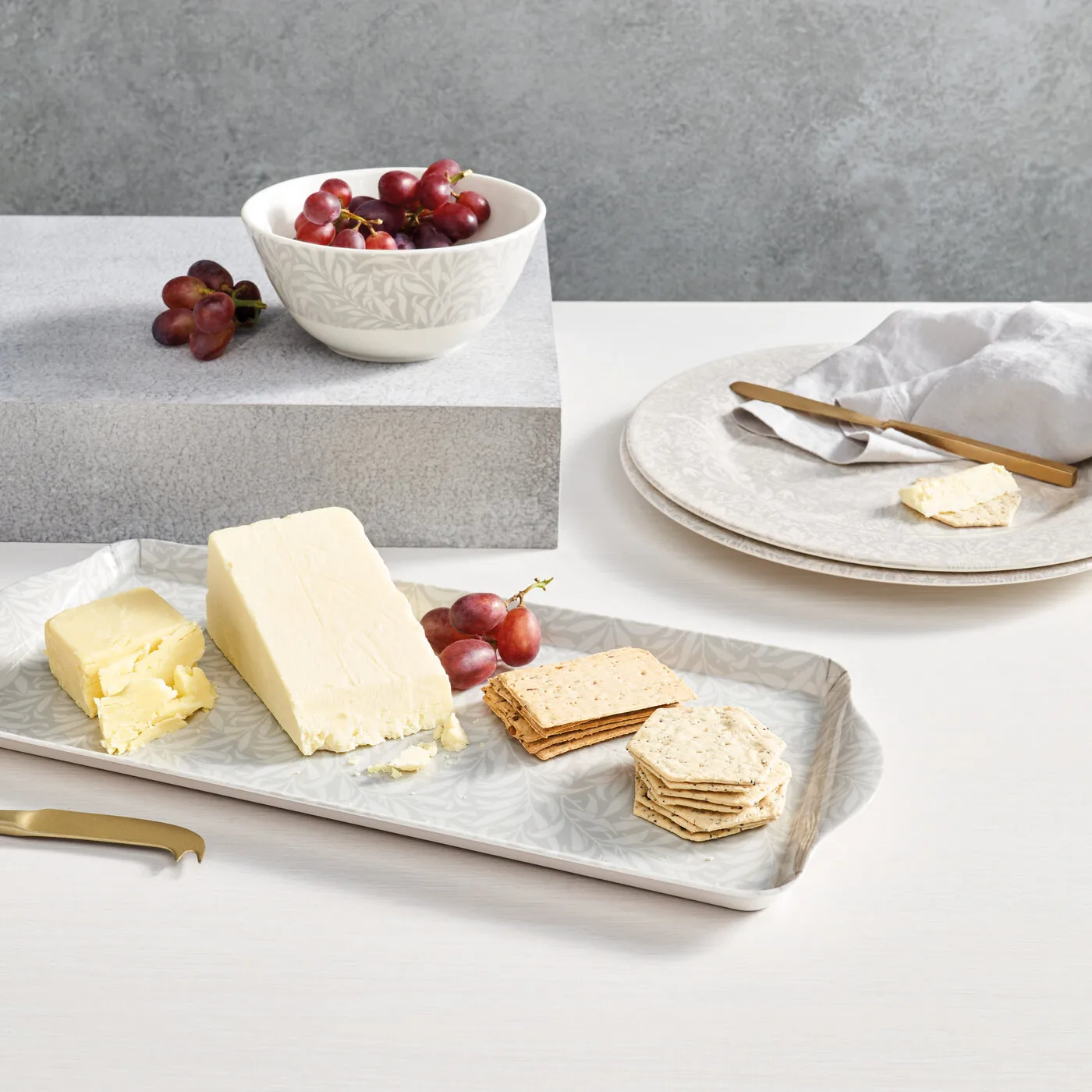 Strawberry Thief πιάτο Ø 28 cm, Γκρι Spode