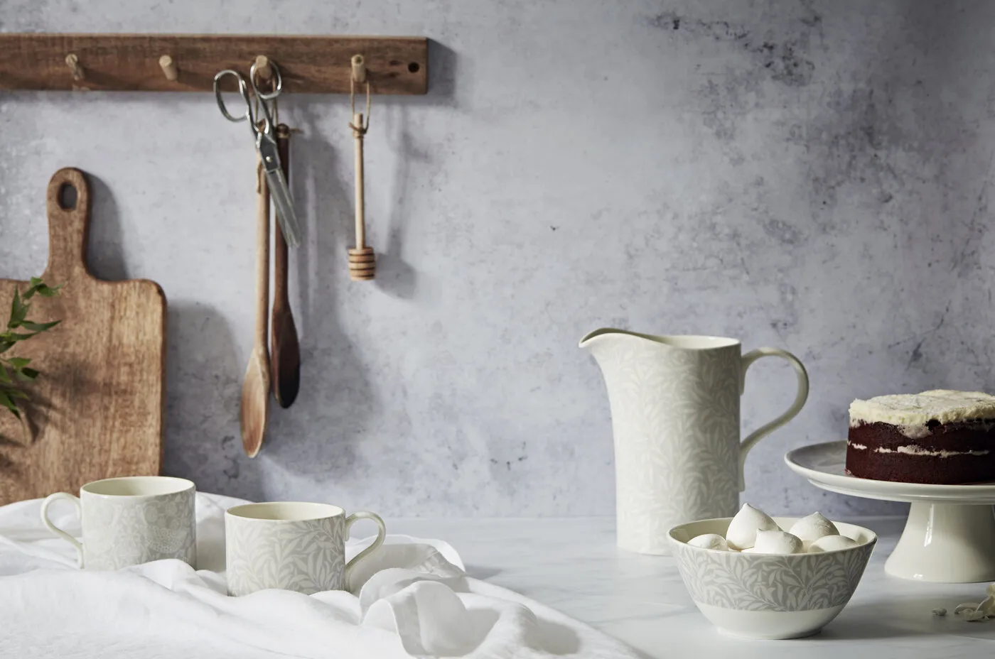 Strawberry Thief & Willow Bough κούπα 34 cl 2 τεμάχια, Γκρι Spode