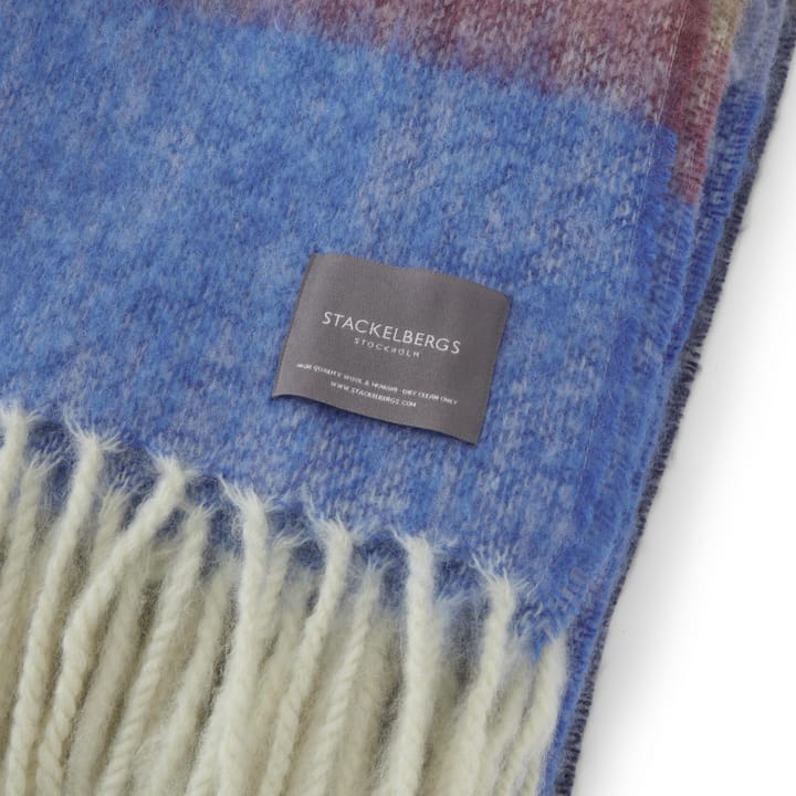 Κουβέρτα Mohair , Stripe Blue, Azur & Camel Stackelbergs