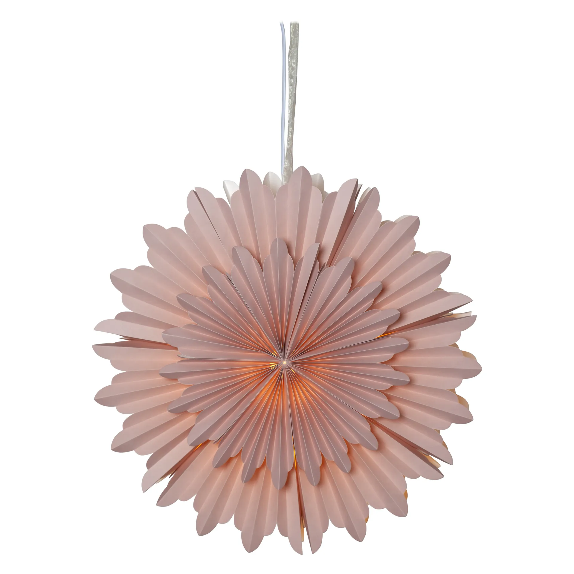 Κρυστάλλινο Χριστουγέννιάτικο Αστέρι Ø50 cm, Ροζ Star Trading