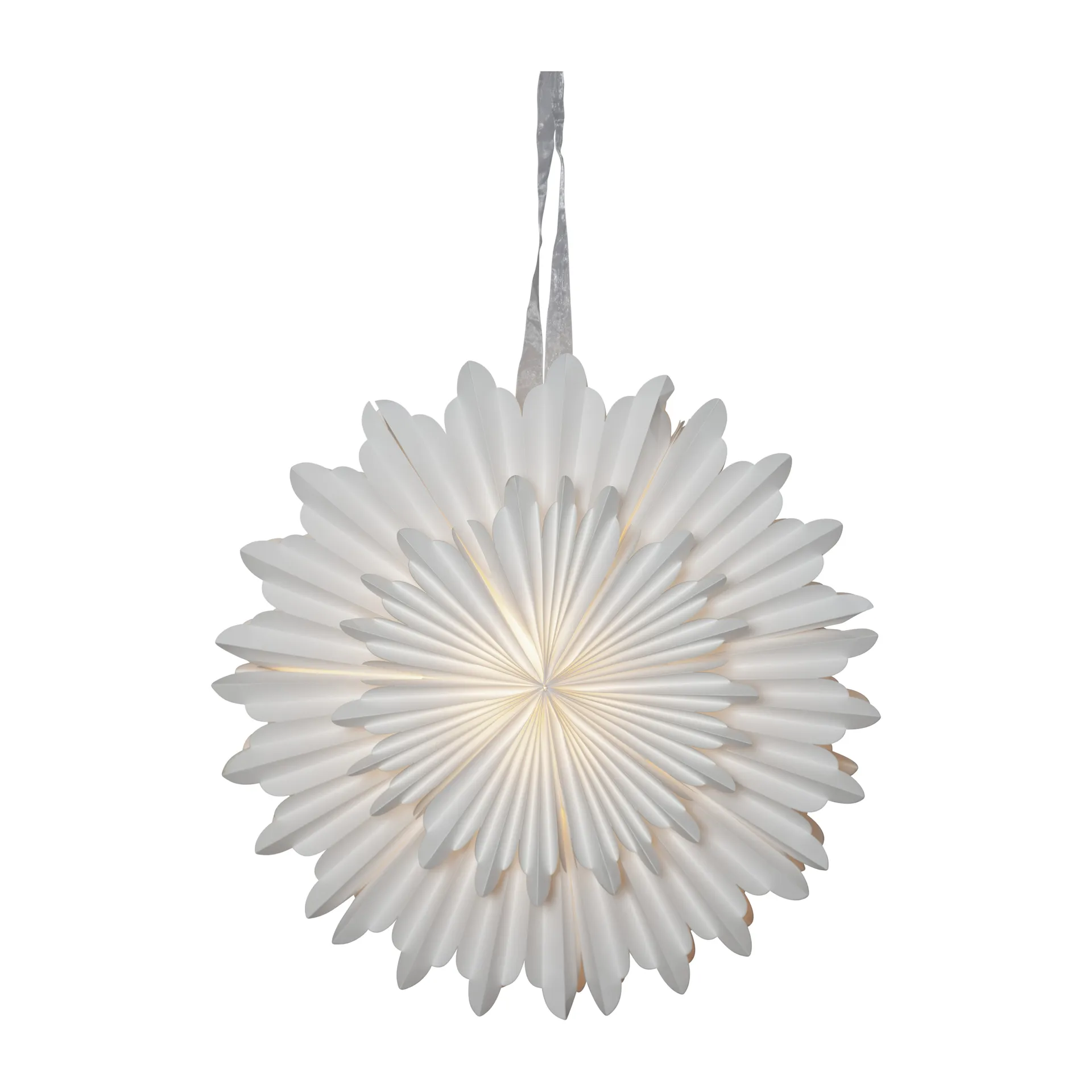 Κρυστάλλινο Χριστουγέννιάτικο Αστέρι Ø55 cm, Λευκό Star Trading