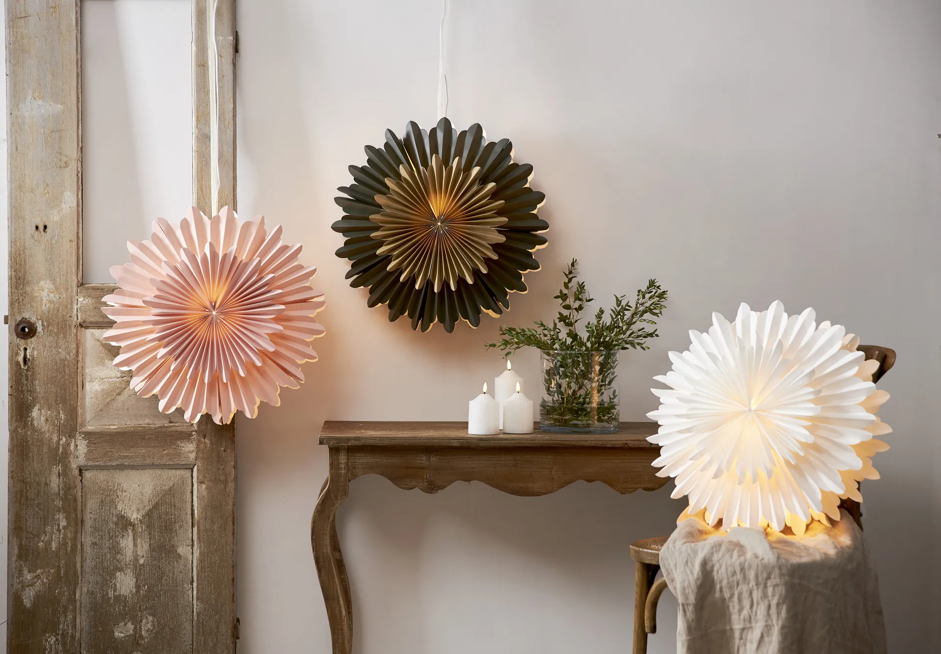 Κρυστάλλινο Χριστουγέννιάτικο Αστέρι Ø55 cm, Λευκό Star Trading