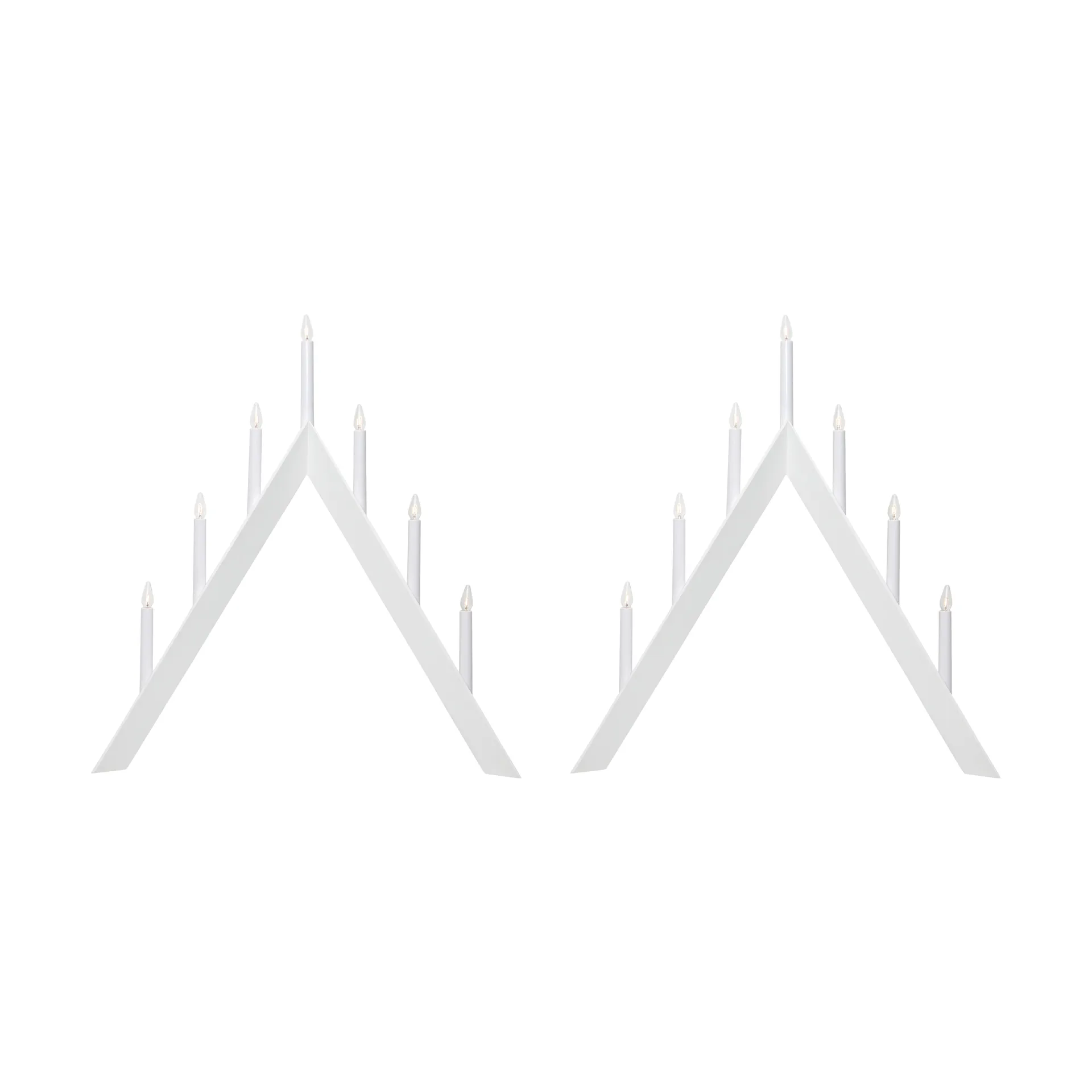 Arrow κηροπήγιο Advent 64,5 cm συσκευασία 2 τεμαχίων - Λευκό Star Trading