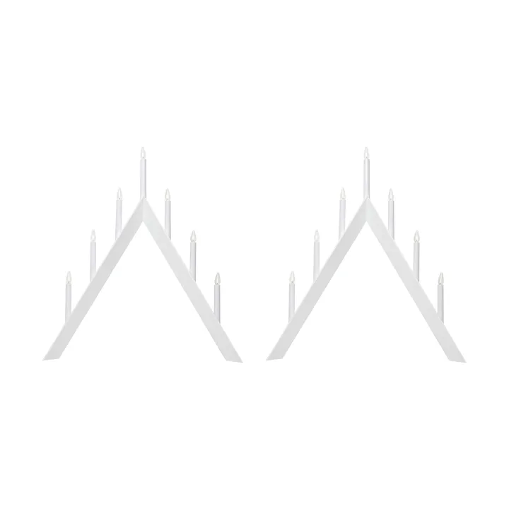 Arrow κηροπήγιο Advent 64,5 cm συσκευασία 2 τεμαχίων - Λευκό - undefined - Star Trading