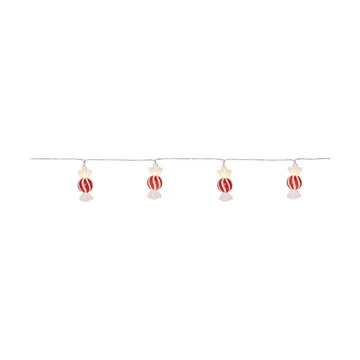 Bonbon γιρλάντα φωτισμού 135 cm - Κόκκινο-λευκό - Star Trading