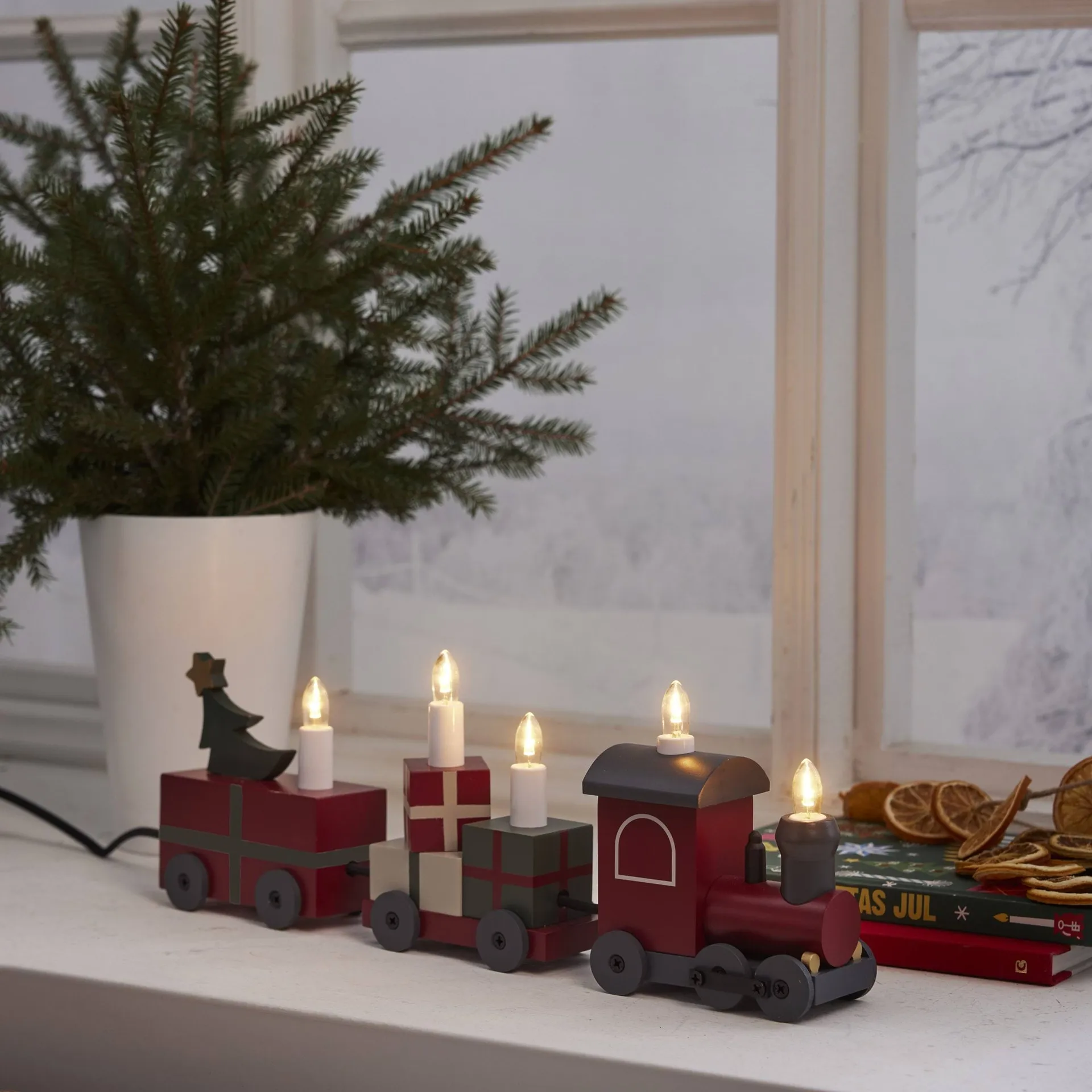 Christmas train κηροπήγιο Χριστουγέννων, Multi Star Trading