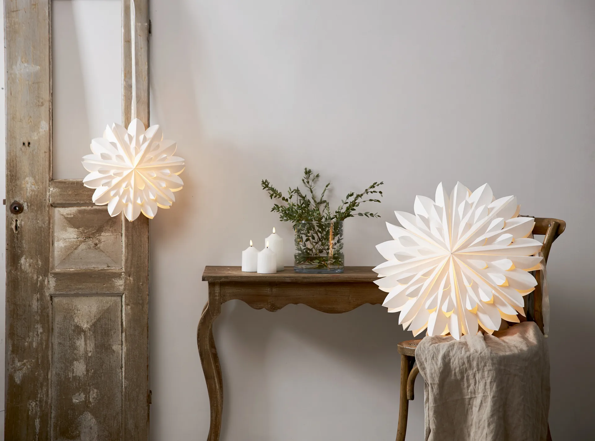 Clipp Χριστουγέννων αστέρι Ø40 cm, Λευκό Star Trading