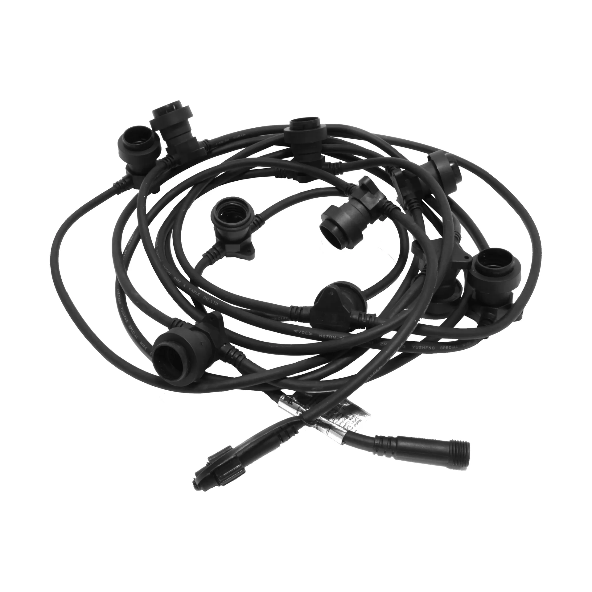 Connecta φωτεινή γιρλάντα E27 7,35 m, Μάυρο Star Trading