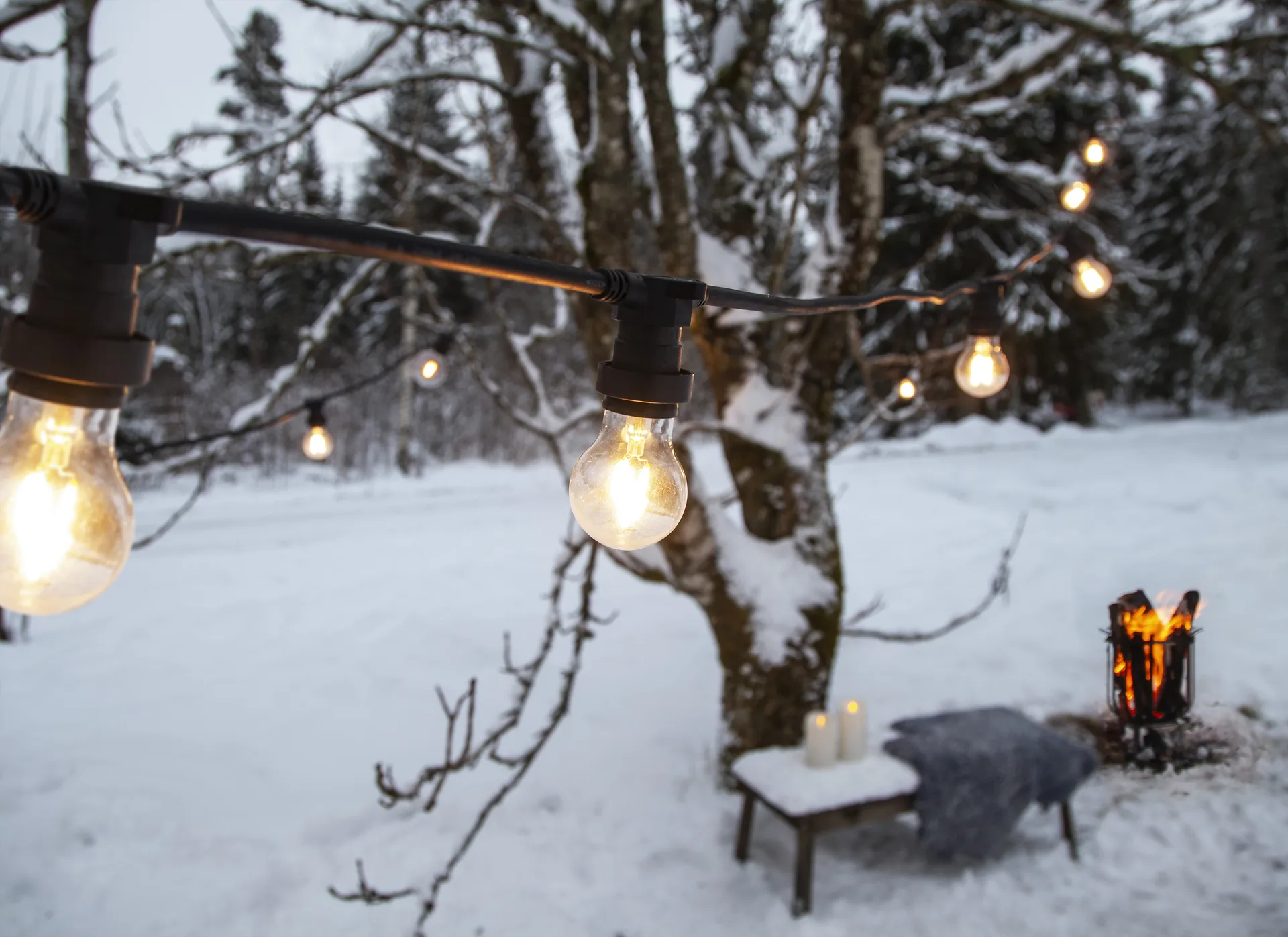 Connecta φωτεινή γιρλάντα E27 7,35 m, Μάυρο Star Trading