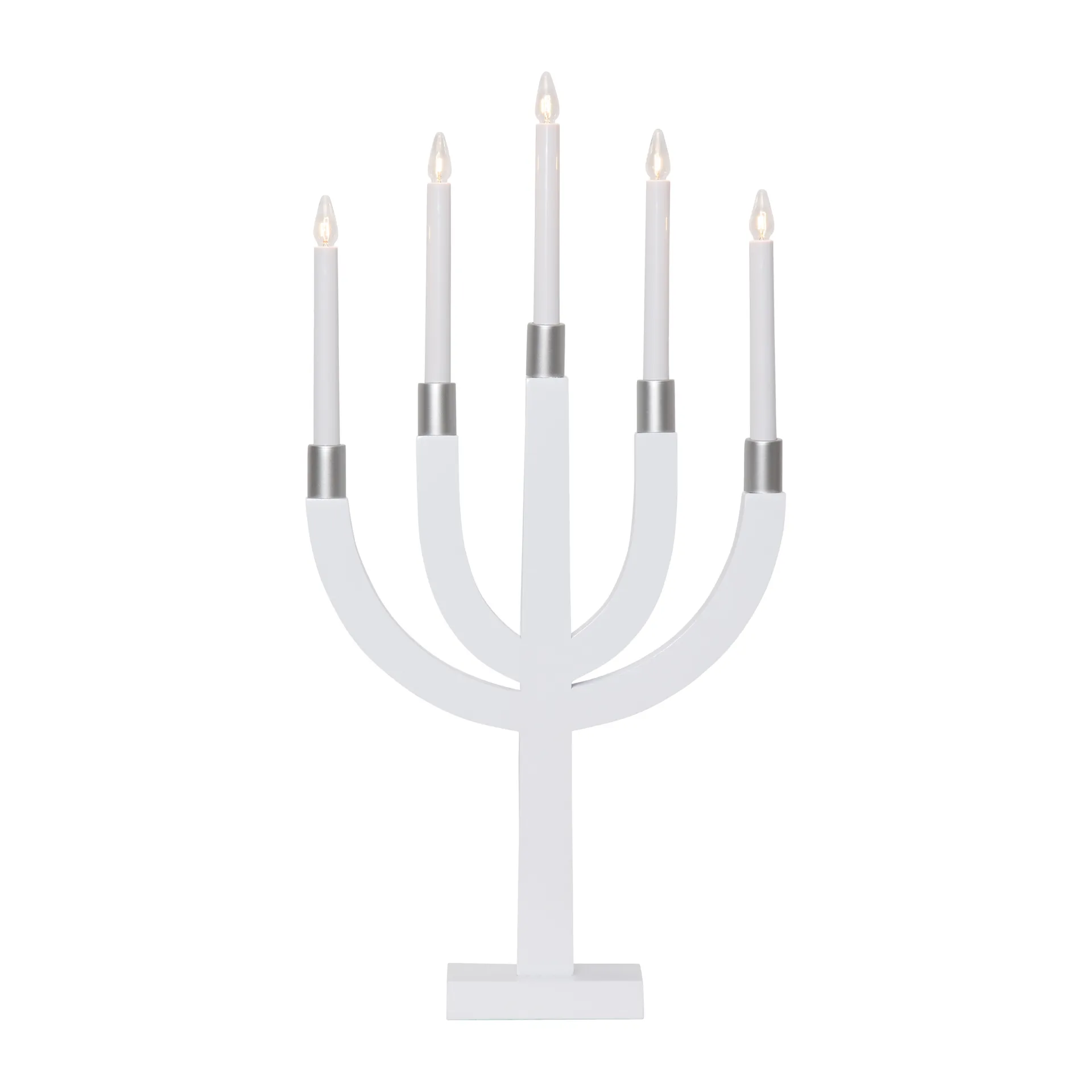 Αψίδα κεριών Elias, Λευκό-ασημί Star Trading